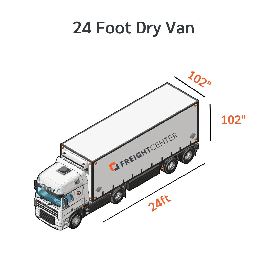 24-ft dry van dimensions