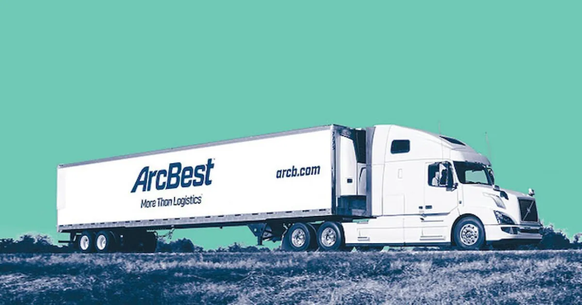 download arcbest trailer on the rod with a teal background