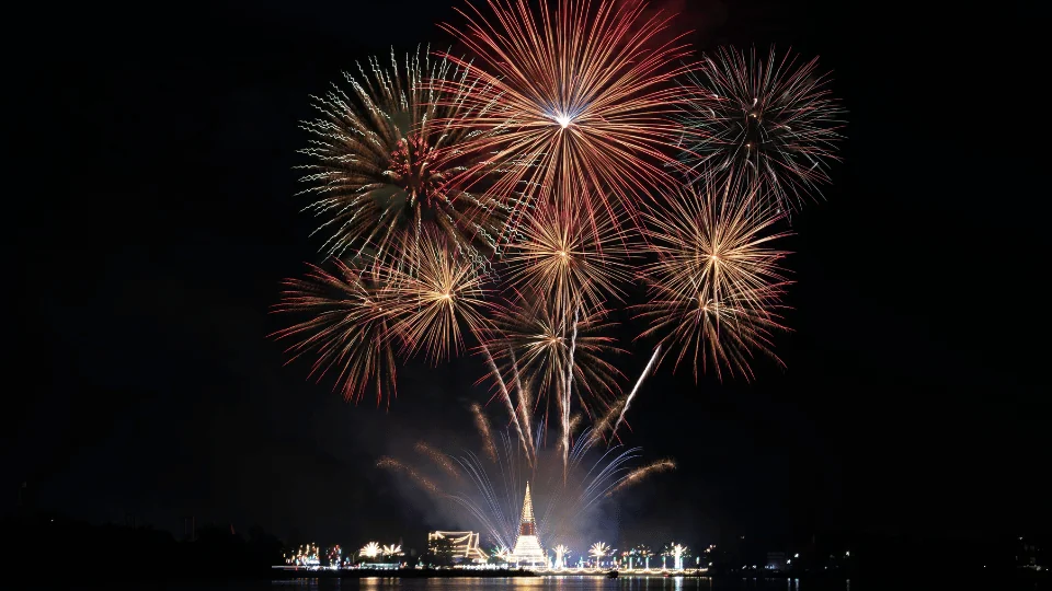 how to ship fireworks fireworks display at night under city lights