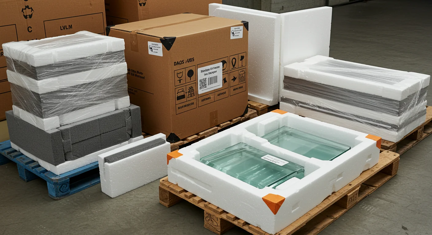 AI image of packaged glass