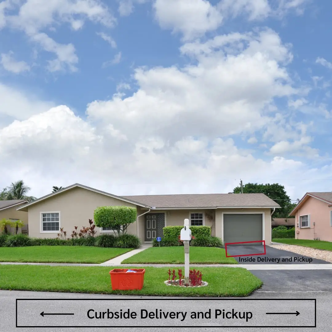 inside delivery & inside pickup example