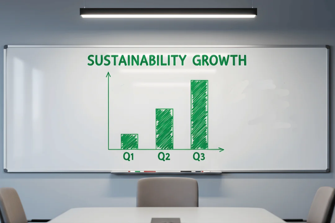 A whiteboard on the wall in an office meeting room