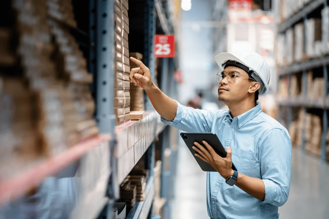 What is the Supply Chain warehouse worker looking for product to begin order distribution